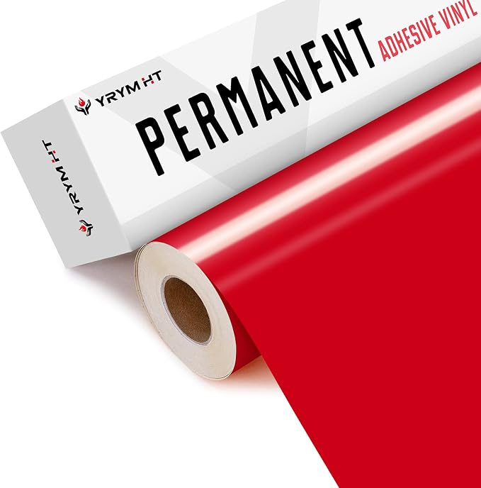 Red Permanent Vinyl Roll by YRYMHT