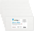KINGART Stretched White Canvas Set – Rectangle, 8x16 Inch, Triple Gesso Primed by KINGART