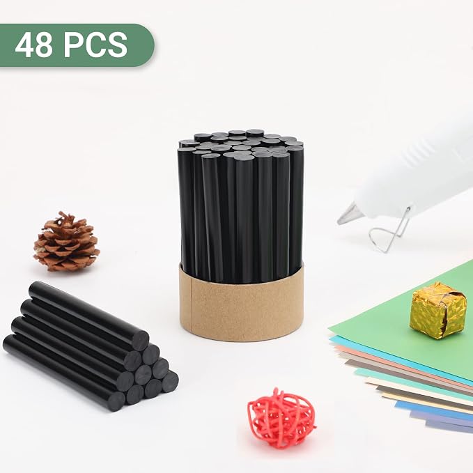 Manarty Black Hot Glue Sticks Full Size, High Low Temp - Image 7