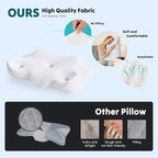 DUMOS Cervical Neck Pillow for Sleeping, Cooling Ergonomic Memory Foam Pillow - Image 2