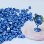 300 Pcs Wax Seal Beads, Sky Blue Sealing Wax Beads, Refilling Octagon Wax - Image 2