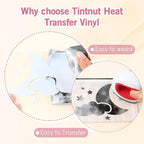 Tintnut Colorful Tie Dye Heat Transfer Vinyl, easy cut & weed, stretch washable - Image 3