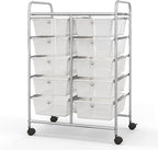 BECOMFORT 10-Drawer Rolling Cart by BECOMFORT