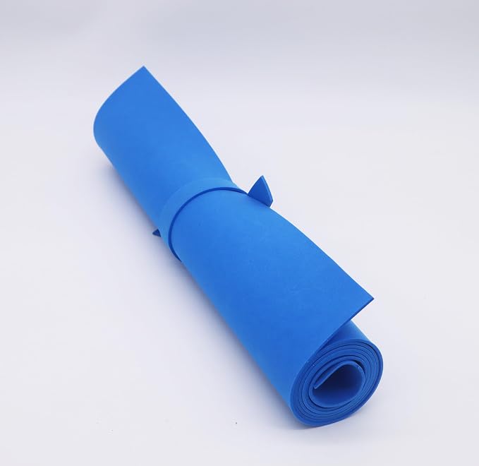 OISAKLD Blue EVA Foam 2mm-10mm 13.7"×39" Craft Foam Sheet 74 kg/m³ Foam Cosplay - Image 3