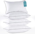 HUXMEYSON Pillows Queen Size Set of 4, Luxury Hotel Bed Pillows Set by HUXMEYSON
