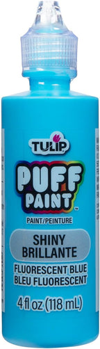 TULIP Puff Paint Fluorescent Slick Neon Blue 4 Fl Oz by Tulip