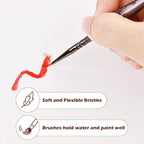 Golden Maple Miniature Paint Brushes, Fine Detailing - Image 7