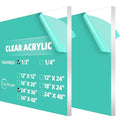 CALPALMY 1/2" Thick Clear Acrylic Sheets 24" x 36", Pre-Cut Plexiglass Sheets by CalPalmy