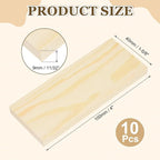 MECCANIXITY 10Pcs Wood Strips Slats, 11/32" x 1‑5/8" x 4" Thin Wood Sticks Flat - Image 2
