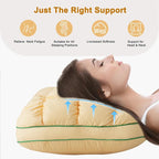 YOUR MOON Fluffy Support Bed Pillow Queen Size, Luxury Hotel Quality Bed Pillows - Image 7
