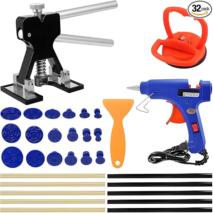 Zpana 32PCS/Set Car Dent Puller Kit, Paintless Vehicle Remover Pull Tools by Unknown