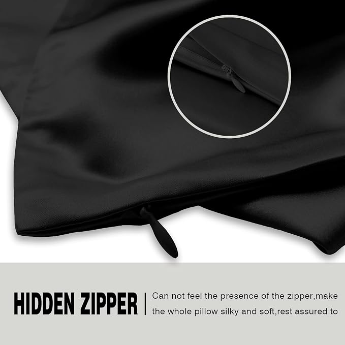 Silk Pillow Cases 2 Pack Soft Breathable and Sliky King Size Pillow Cases Set - Image 4