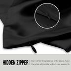Silk Pillow Cases 2 Pack, Soft Breathable and Sliky Standard Size Pillow Cases - Image 4
