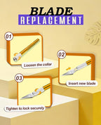 DIYSELF Craft Knife with 10 Extra #11 Blades, Precision Hobby Knife Set with - Image 6