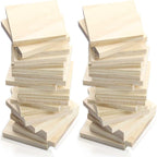 30PCS Wooden Squares for Crafts, 1/4 Inch Thick Wooden Blocks, Natural Blank by Jyongmer