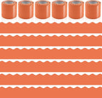 6 Rolls 196.8 Ft Fall Bulletin Board Borders by Bermoge