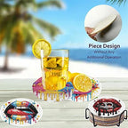 8 Pack Diamond Art Coasters, Sexy lips Diamond Painting Coasters Kits | Lips - Image 4