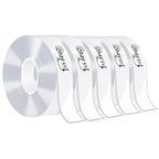 Ohayooz 5 Rolls Extra Strong Double Sided Tape Heavy Duty Removable | Total by MakeYourLifeBetter