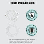 MAIRUI Wired Earbud Case Earphone Headphone Cord Organizer Earbuds Wrap Soft - Image 4