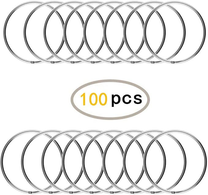 KINGFOREST 100-Pack Split Key Rings - Image 4