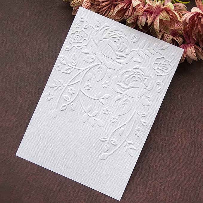 6Pcs Flower Snowflake Plastic Embossing Folder DIY Craft Template Molds Stamp - Image 2