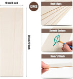 12 Pack Basswood Sheets for Crafts 12 x 4 x 1/8 Inch-3 mm Thick Unfinished - Image 2