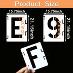 YEAJON 20 Inch Letter Stencils Symbol Numbers Craft Stencils, DIY Art Projects - Image 2