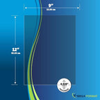 Clear Acrylic Sheets, 0.02 Inch Transparent Thin Plastic Sheets - Image 3