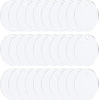 PATIKIL 1.2" Dia. Acrylic Circles, 30 Pack Round Clear Plastic Sheet Ornament by PATIKIL