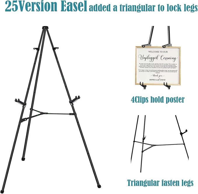 JIUYE 8 Pack Floor Easel Stand for Sign, Painting - Image 3