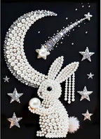 Rabbit Pearl Diamond Art Kits For Adults, Diamond Painting Kit, 12 X 16 Inch by Unknown