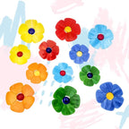 Esweny 12 Flower Stained Glass Mosaic Tiles - Image 7