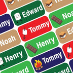 Personalized Waterproof Name Labels Press and Stick Custom Name Stick on by GILBIN