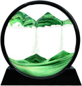 Muyan Moving Sand Art Picture Sandscapes in Motion Round Glass 3D Deep Sea Sand by Muyan