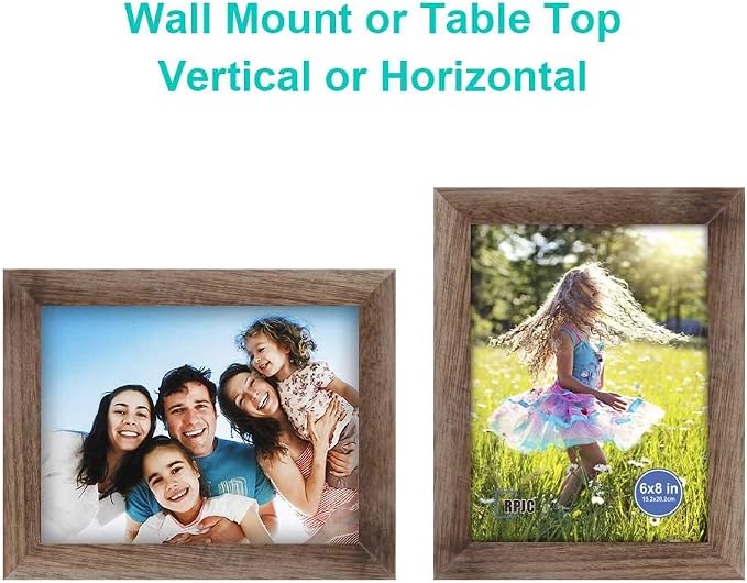 RPJC 6x8 inch Picture Frame Made of Solid Wood and High Definition Glass - Image 5