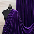 Dk Purple Royal Velvet Fabric by The Yard, Wedding Decor, Fashion & Crafts I by VALENTINATEXTILEINC