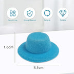 NIIIYTYB 18 Colors Doll Hat Craft Set Mini Tiny Hats - Image 2