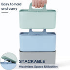 Multiuse Caddy Organizer with Handle, Portable Divided Plastic Tote Bin - Image 7