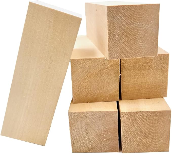 Thiecoc 6 Pcs Basswood Carving Blocks - Image 2