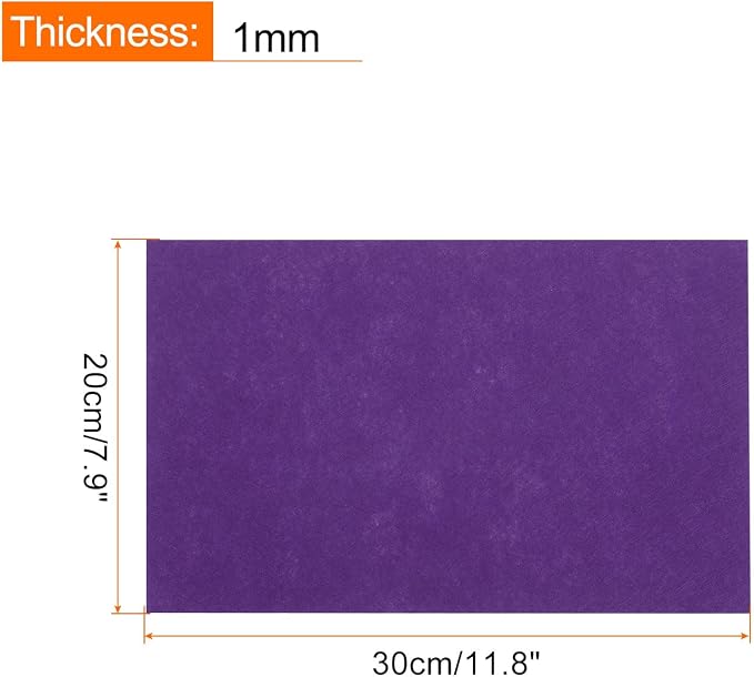 MECCANIXITY Adhesive Felt Sheets, Felt Fabric Crafts Back Adhesive Felt Sheets - Image 2