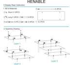 HENABLE Acrylic Display Risers, Acrylic Perfume Stand Organizer, Tabletop Use - Image 5
