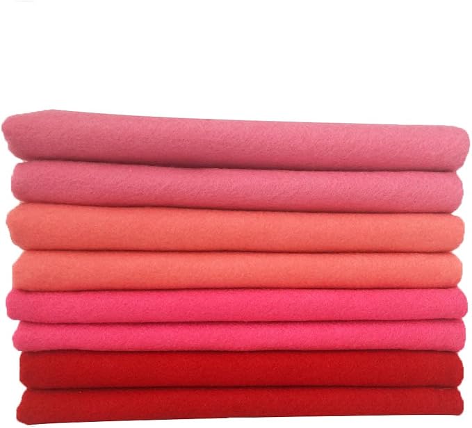 4pcs Thick 1.4mm Soft Felt Fabric Sheet Assorted Color Felt Pack DIY Craft - Image 3
