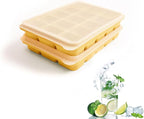Tvmania Ice Cube Trays Set of 2, 15-Cube Silicone Molds by Tvmania