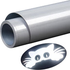 Aoder Reflective Heat Transfer Vinyl-11.8" x 10ft Light Grey Iron on Vinyl Roll by AoderDTFTransferFilm