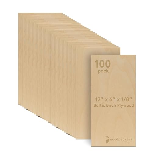 Baltic Birch Plywood, 3 mm 1/8 Craft Wood, B/BB Grade Baltic Birch Sheets by Woodpeckers