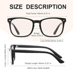 hunsquer Blue Light Glasses for Woman/Men Computer Blue Light Glasses - Image 5