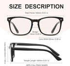 hunsquer Blue Light Glasses for Woman/Men Computer Blue Light Glasses - Image 5