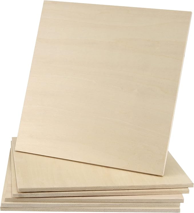 JEUIHAU 20 PCS 10 x 10 Inch Basswood Sheets, 1/4 Inch Thick Square Plywood - Image 8