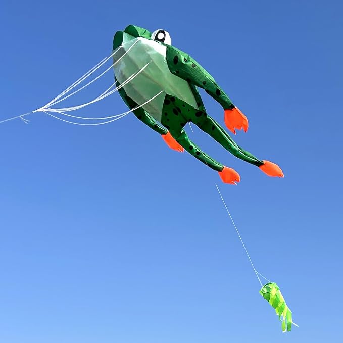 HENGDA KITE 3D Frog Kite for Kids and Adults, Excellent Fabric and Structure - Image 4