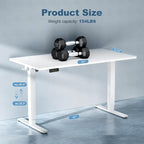 DUMOS 63 Inch Electric Standing Desk Height Adjustable, Sit to Stand Computer - Image 3